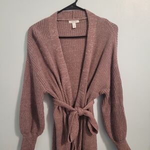 Nine West Mauve Knit Cardigan